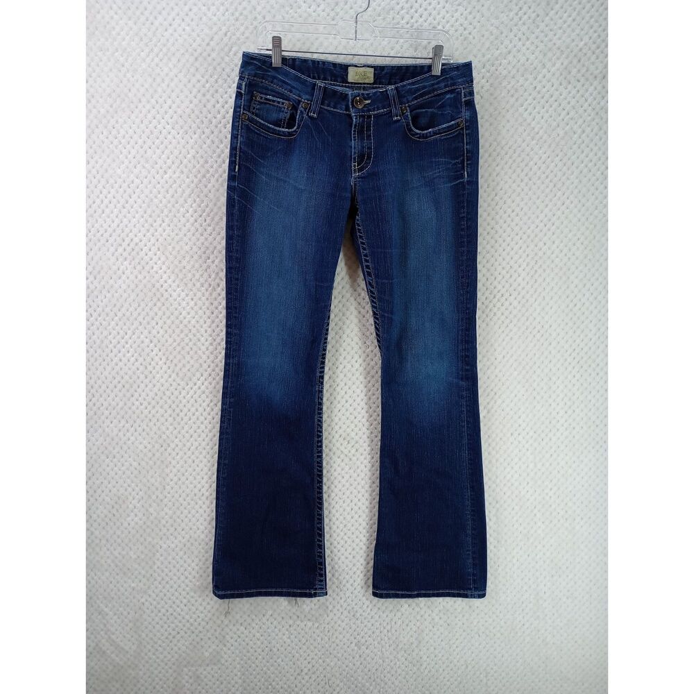 BKE Madison Bootcut Jeans Women's 31x33.5 Dark Wash Distressed *READ*